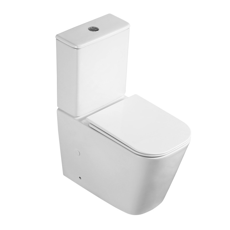 Унитаз Mixxus QUADRO-0404-T1 TORNADO 1.0, 660х360х820mm, компакт