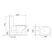 Унитаз Mixxus WAVE-0405-R RIMLESS, 630х350х795mm, компакт