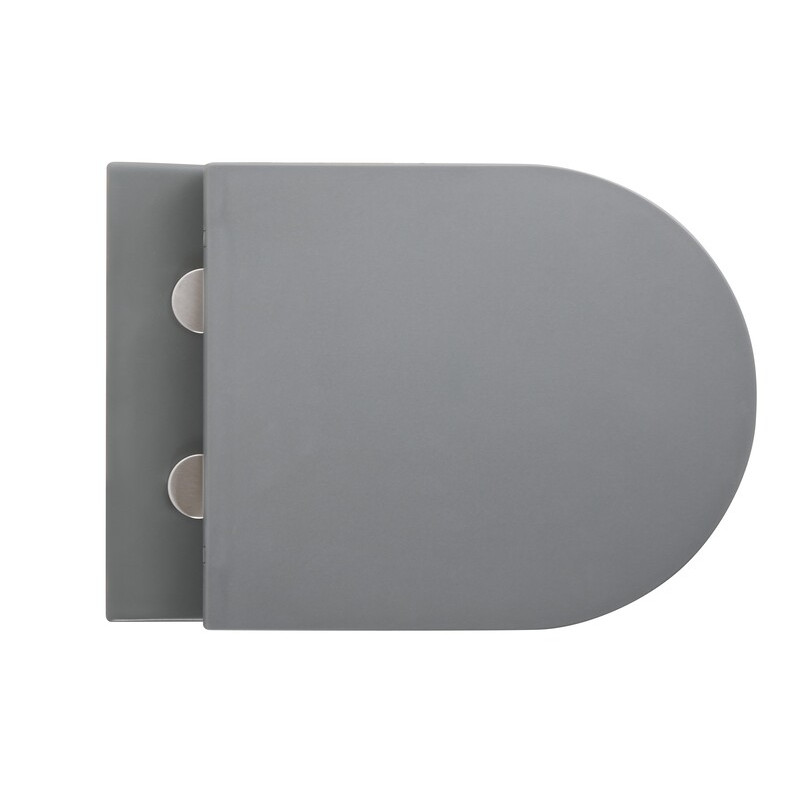 Унитаз Mixxus Premium TOPPER-0303-R GRAY RIMLESS, 495x370x350mm, подвесной