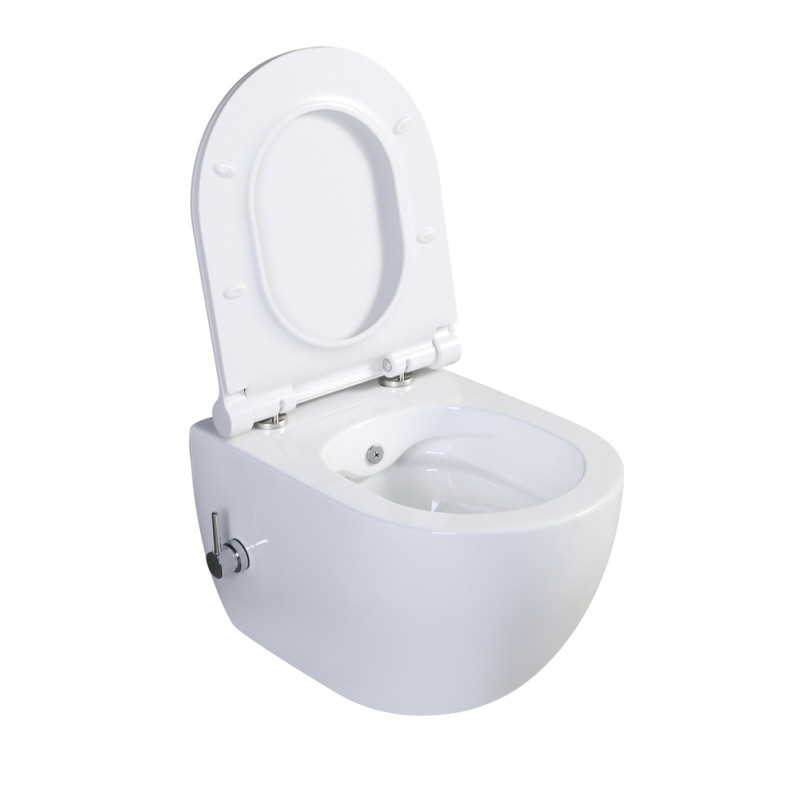 Унитаз-биде Mixxus Premium ELLIPSE-1301-R RIMLESS, 500x365x350mm, подвесной
