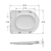 Унитаз Mixxus BEVEL-0407-T1 TORNADO 1.0, 630х350х795mm, компакт