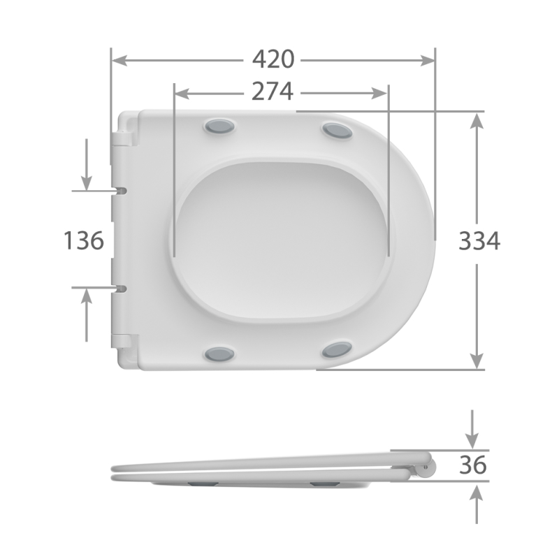 Унитаз Mixxus BEVEL-0407-T1 TORNADO 1.0, 630х350х795mm, компакт