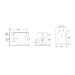 Унитаз Mixxus Premium QUADRO-0701-R RIMLESS, 600х355х410mm, напольный без бачка