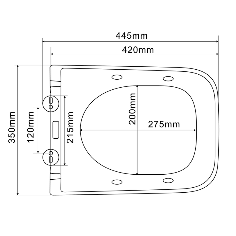 Унитаз-биде Mixxus Premium QUADRO-1301-R RIMLESS, 510x350x345mm, подвесной