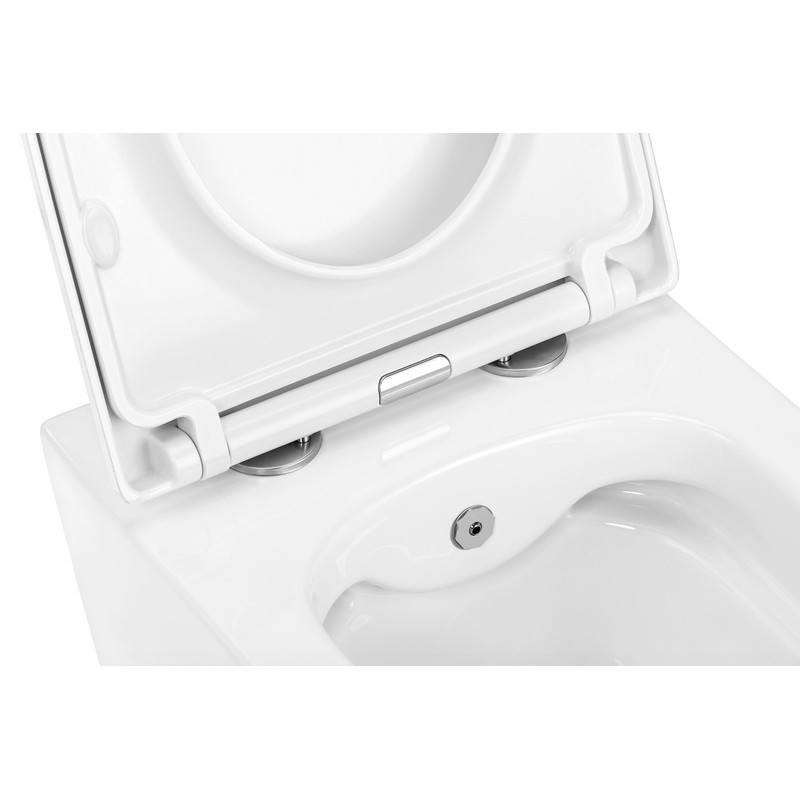 Унитаз-биде Mixxus Premium QUADRO-1301-R RIMLESS, 510x350x345mm, подвесной