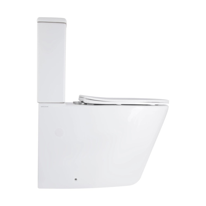 Унитаз Mixxus BEVEL-0404-T3 TORNADO 3.0, 660х360х800mm, компакт