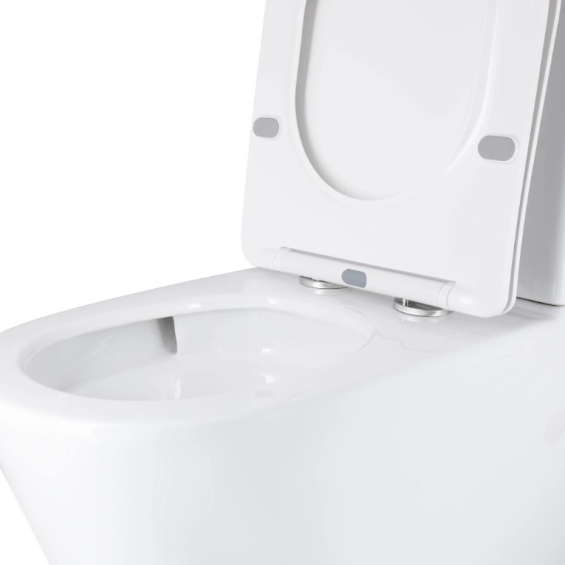 Унитаз Mixxus BEVEL-0404-T3 TORNADO 3.0, 660х360х800mm, компакт