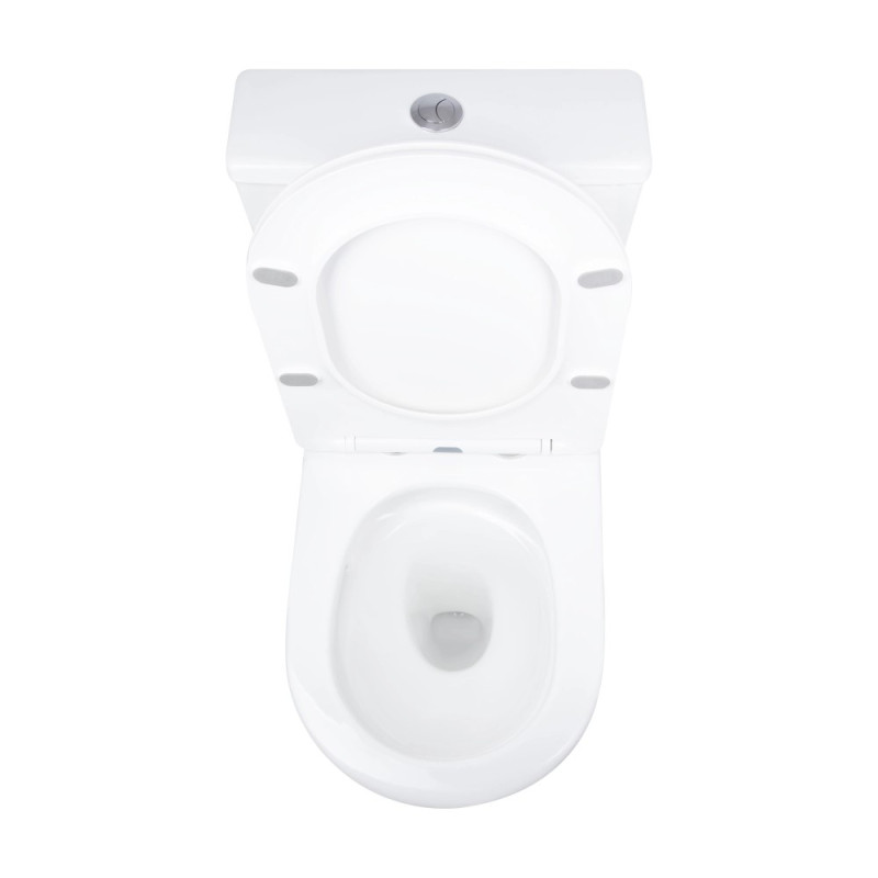 Унитаз Mixxus BEVEL-0404-T3 TORNADO 3.0, 660х360х800mm, компакт