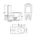 Унитаз Mixxus BEVEL-0404-T3 TORNADO 3.0, 660х360х800mm, компакт