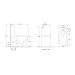 Унитаз Mixxus Premium Bevel-0401-T1 TORNADO 1.0, 625x390x845mm, компакт