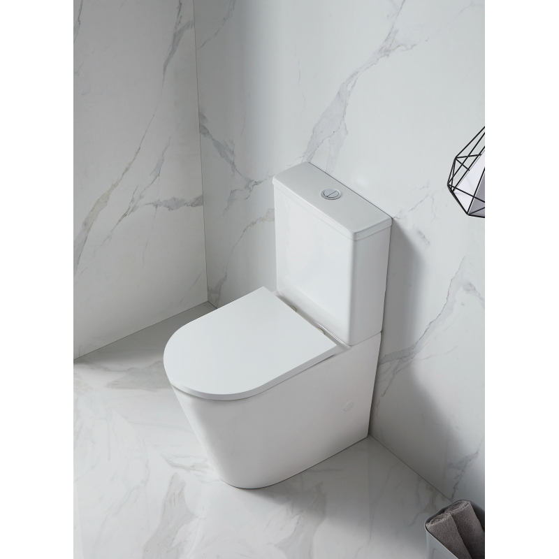 Унитаз Mixxus Premium Bevel-0401-T1 TORNADO 1.0, 625x390x845mm, компакт