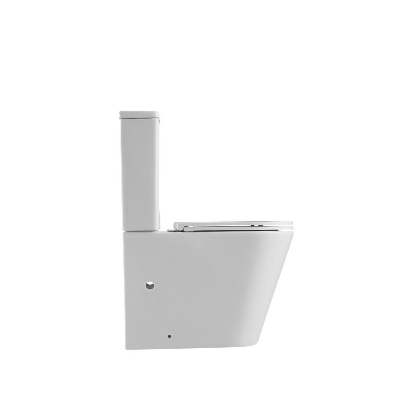 Унитаз Mixxus Premium Bevel-0401-T1 TORNADO 1.0, 625x390x845mm, компакт