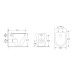 Унитаз Mixxus Premium ELLIPSE-0701-T1 TORNADO 1.0, 570х365х410mm, напольный безбачковый