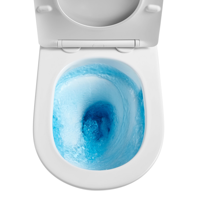 Унитаз Mixxus Premium ELLIPSE-0701-T1 TORNADO 1.0, 570х365х410mm, напольный безбачковый
