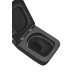 Унітаз Mixxus Premium QUADRO-0301-T3 BLACK TORNADO 3.0, 490х340х360mm, підвісний 