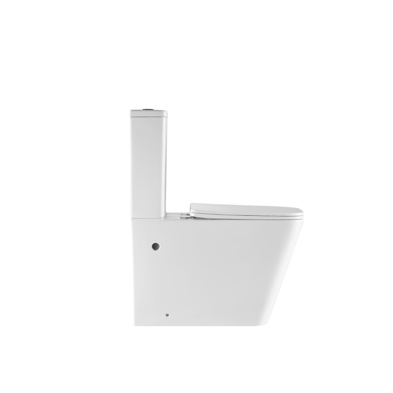 Унитаз Mixxus Premium Quadro-0402-R RIMLESS, 675x390x855mm, компакт