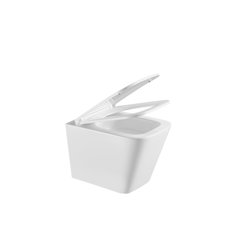 Унитаз Mixxus Premium Quadro-0301-T3 TORNADO 3.0, 490x340x360mm, подвесной