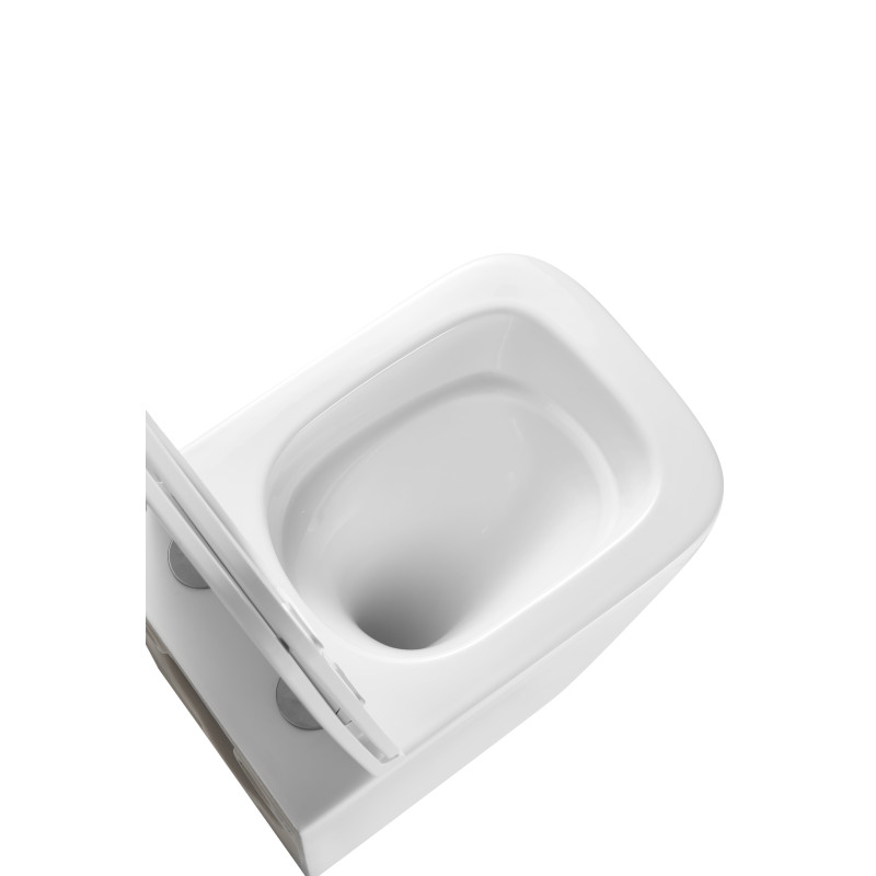 Унитаз Mixxus Premium Quadro-0301-T3 TORNADO 3.0, 490x340x360mm, подвесной