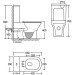 Унитаз Mixxus STYLE-0404-T3 TORNADO 3.0, 650x350x830mm, компакт