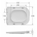 Унитаз Mixxus WAVE-0404-R RIMLESS, 630х350х805mm, компакт