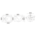 Унітаз Mixxus Premium QUADRO-0305-R GRAY RIMLESS, 510x350x345mm, підвісний 