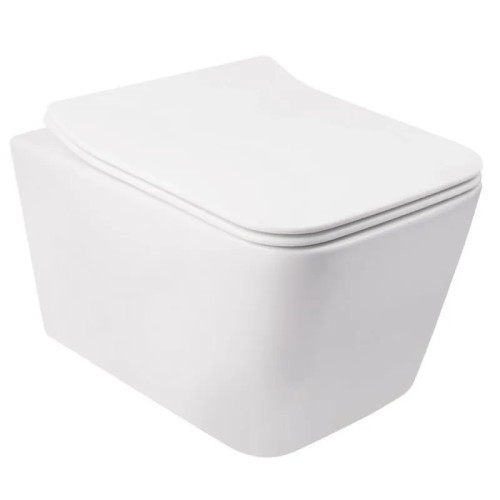 Унітаз Mixxus QUADRO-0304-R RIMLESS, 520x360x365mm, підвісний 