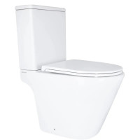 Унитаз Mixxus BEVEL-0405-R RIMLESS, 605х370х800mm, компакт