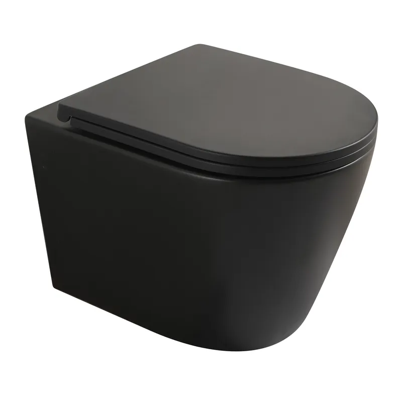 Унитаз Mixxus Premium BEVEL-0304-T1 BLACK TORNADO 1.0, 480x360x360mm, подвесной