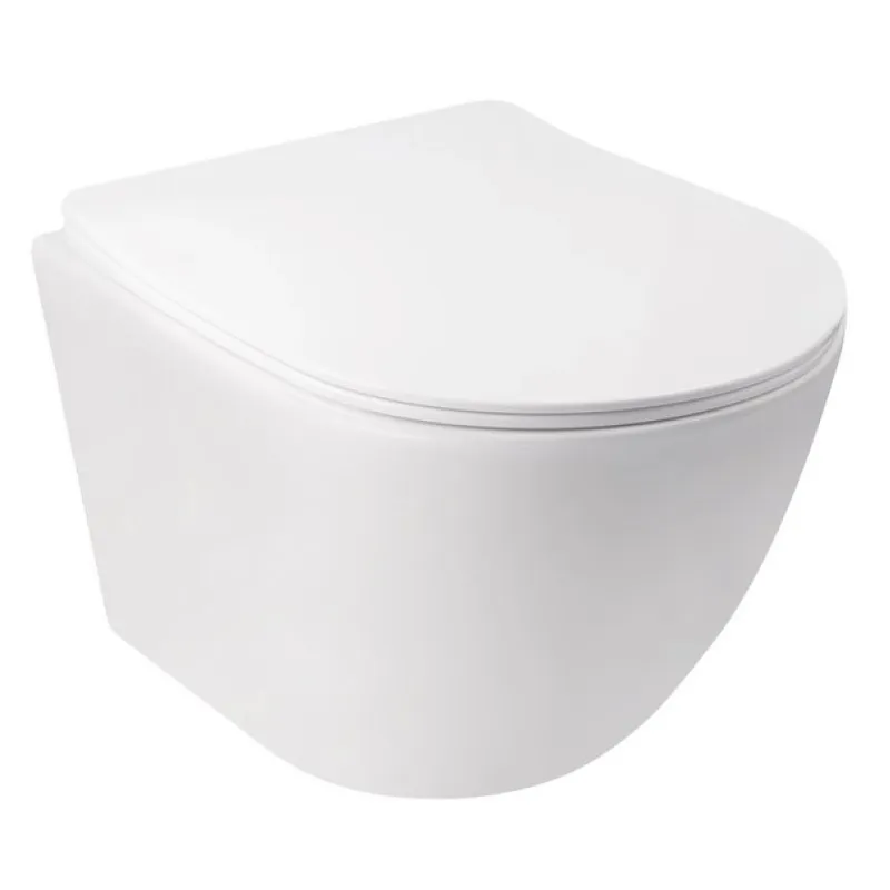 Унитаз Mixxus ELLIPSE-0306-R RIMLESS, 520x360x365mm, подвесной