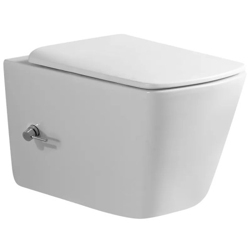 Унитаз-биде Mixxus Premium QUADRO-1301-R RIMLESS, 510x350x345mm, подвесной Унитаз-биде Mixxus Premium QUADRO-1301-R RIMLESS, 510x350x345mm, подвесной