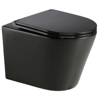 Унитаз Mixxus Premium BEVEL-0301-T3 BLACK TORNADO 3.0, 515х355х365mm, подвесной