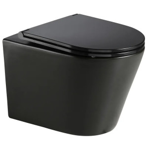Унитаз Mixxus Premium BEVEL-0301-T3 BLACK TORNADO 3.0, 515х355х365mm, подвесной