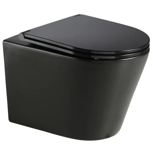 Унитаз Mixxus Premium BEVEL-0301-T3 BLACK TORNADO 3.0, 515х355х365mm, подвесной