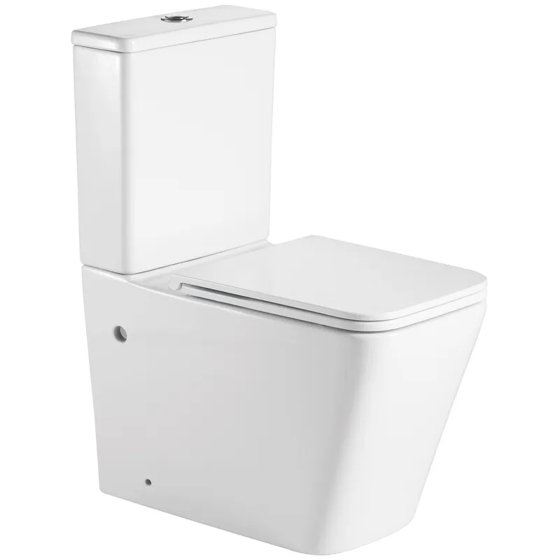 Унитаз Mixxus Premium Quadro-0402-R RIMLESS, 675x390x855mm, компакт