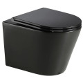 Унитаз Mixxus Premium Bevel-0301-R Black RIMLESS, 515x355x365mm, черный, подвесной