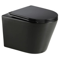 Унитаз Mixxus Premium Bevel-0301-R Black RIMLESS, 515x355x365mm, черный, подвесной