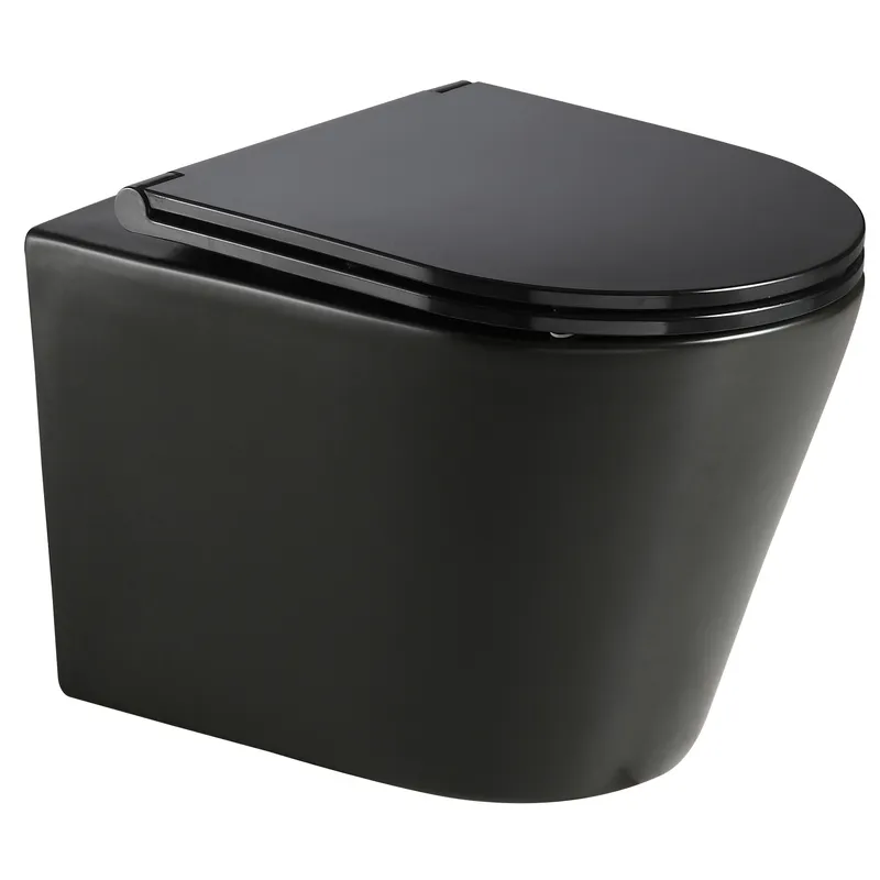 Унитаз Mixxus Premium Bevel-0301-R Black RIMLESS, 515x355x365mm, черный, подвесной