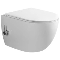 Унитаз-биде Mixxus Premium ELLIPSE-1301-R RIMLESS, 500x365x350mm, подвесной