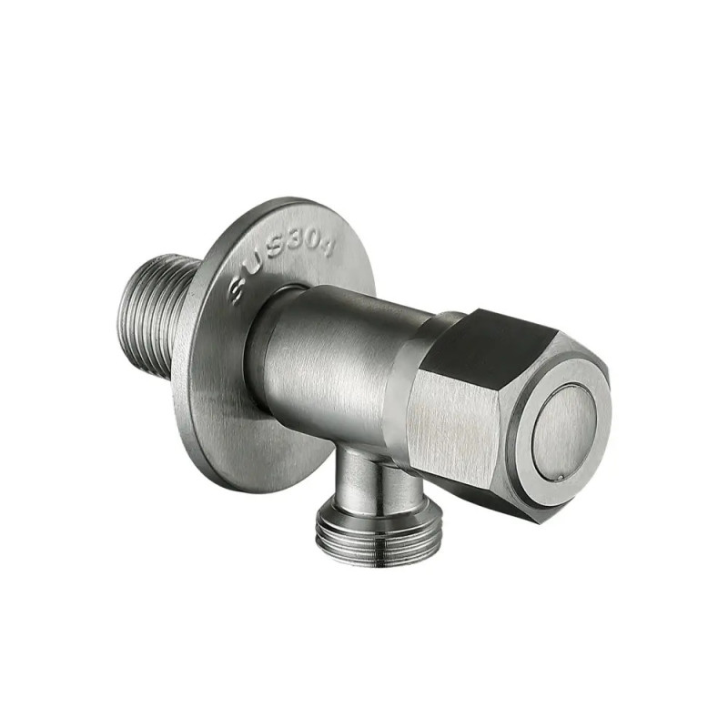 Кран приладовий WEZER SOL21В-16 (нержавіюча сталь, 1/2"x3/4)