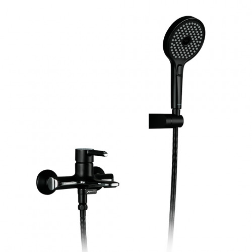 Змішувач для ванни GAPPO G3203-6  (чорний/хром)