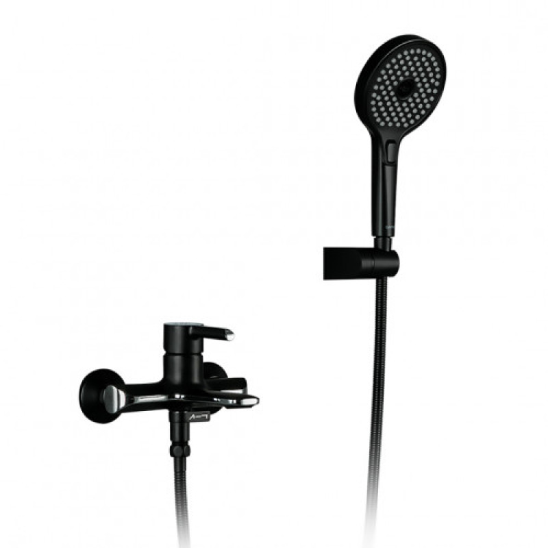 Змішувач для ванни GAPPO G3203-6  (чорний/хром)