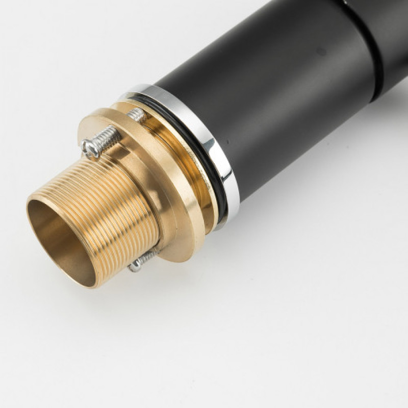 Змішувач для ванни на борт GAPPO G1103-6 (чорний/хром)