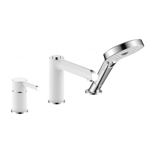 Смеситель для ванны на борт GAPPO G1103-8 (белый/хром) Смеситель для ванны на борт GAPPO G1103-8 (белый/хром)