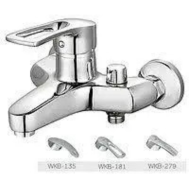 Смеситель для ванны WEZER FAD3-181 (хром)