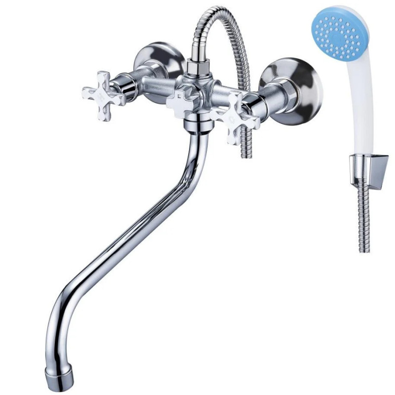 Смеситель для ванны WEZER JIK7-A102 (хром)