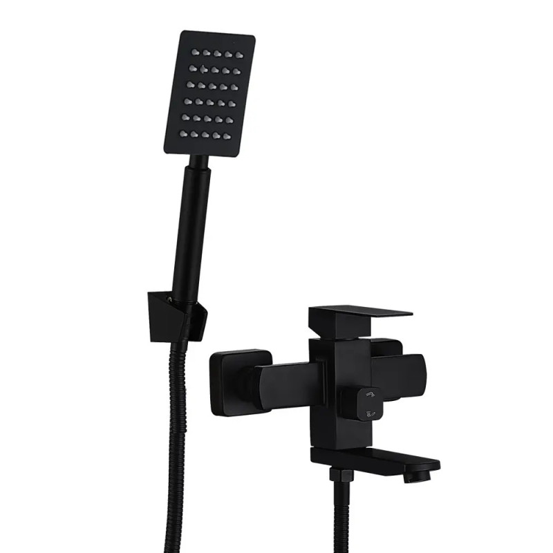 Змішувач для ванни WEZER PRO3-02-BLACK  (нержавіюча сталь, чорний)