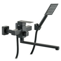 Смеситель для ванны WEZER PRO7-02-BLACK (поворотный)