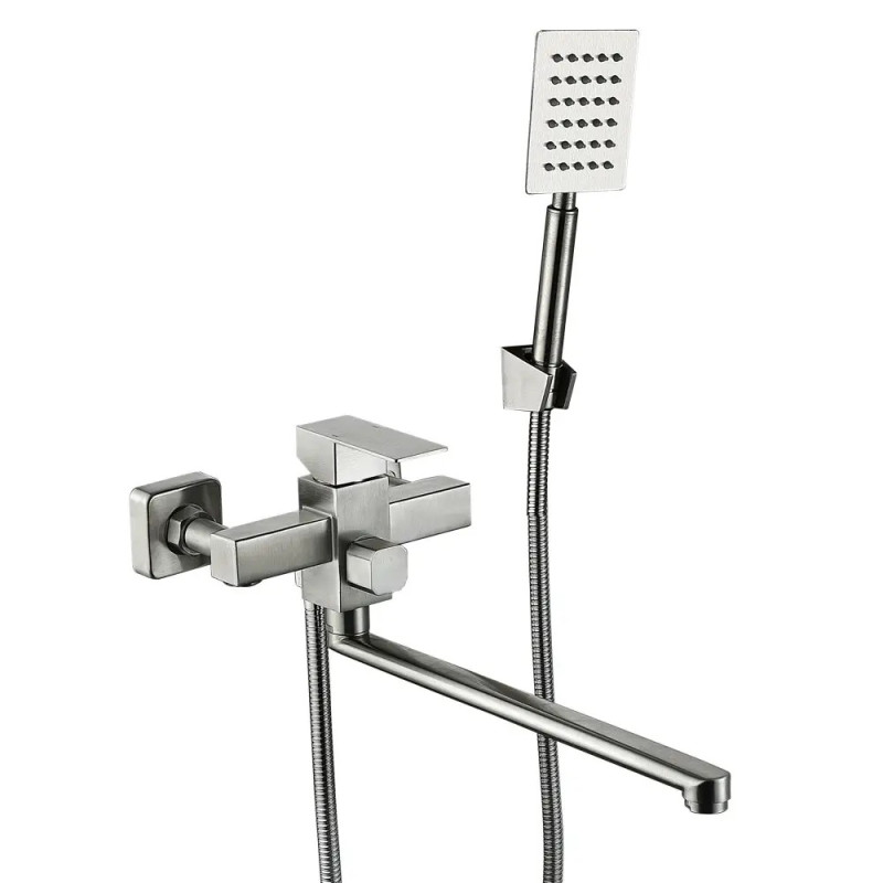 Смеситель для ванны WEZER PRO7-02 (сатин)