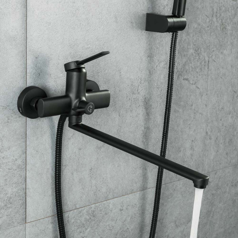 Змішувач для ванни FRAP F2267-6 (латунь, чорний)