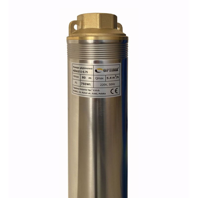 Насос свердловинний OPTIMA 4 SDm 3/11 0,75 кВт 80 м + пульт+кабель 50 м NEW
